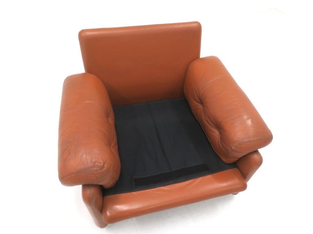 B＆Bイタリア　スカルパ　コロナド　総本革　1人掛けソファ　ビンテージ　名作