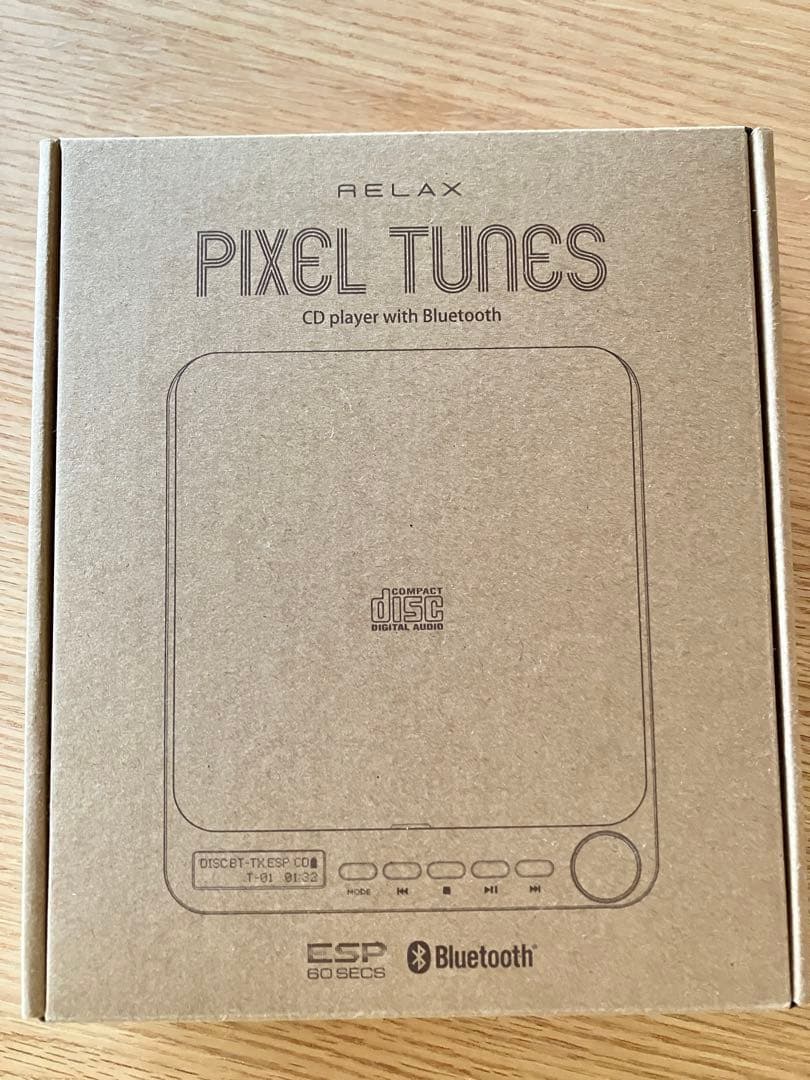 RELAX ピクセルチューンズCDプレーヤー　Bluetooth スピーカー内蔵