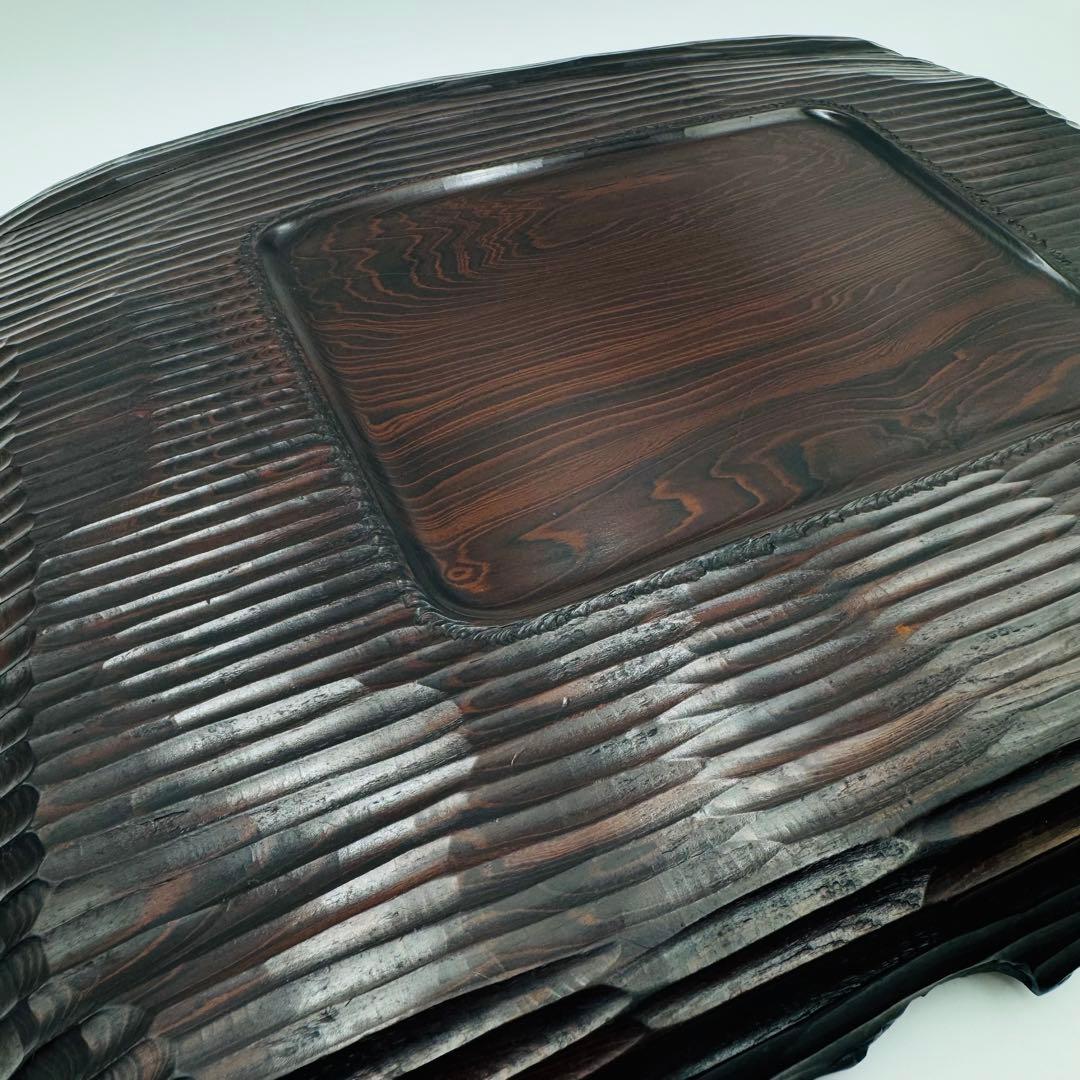 【唐木盆　煎茶道具】香盆　香道具　茶道具