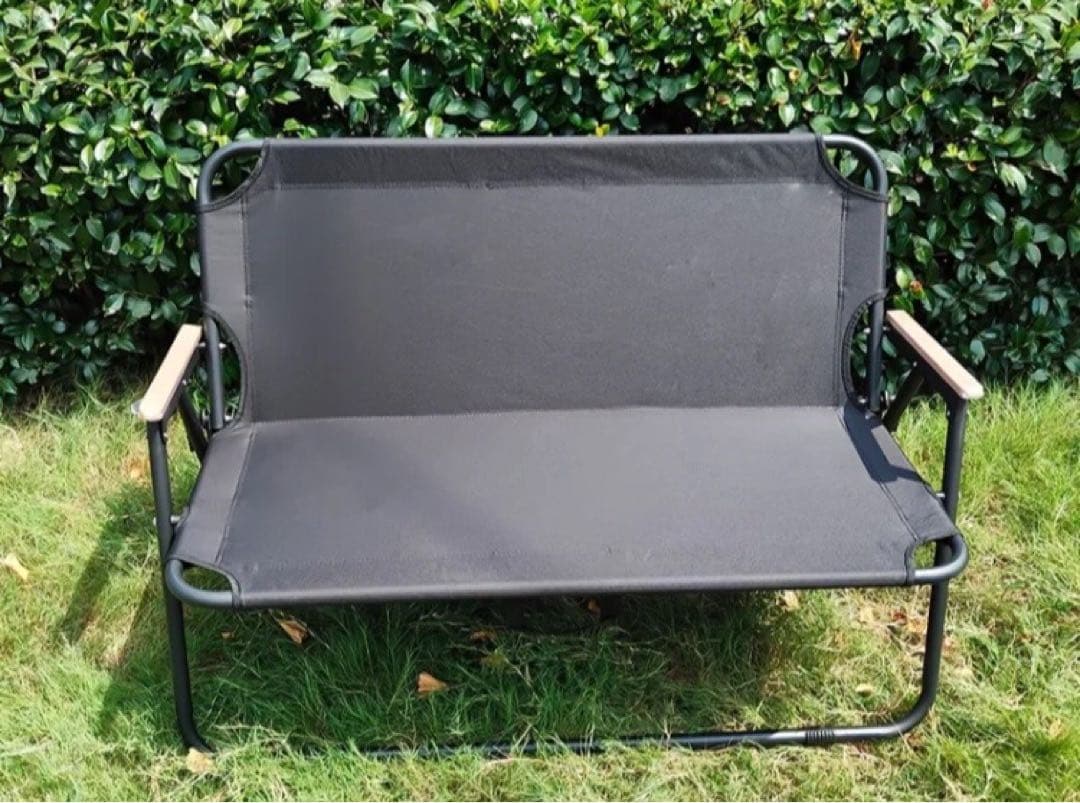 『ダブル折りたたみチェア』スチールフレーム／フランネル