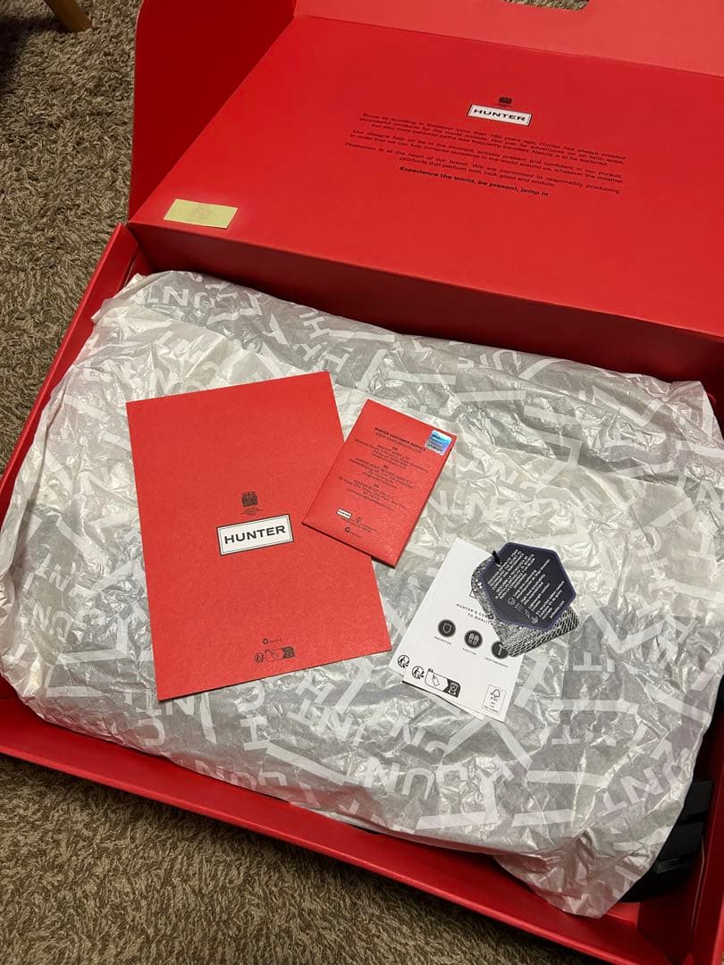 新品【HUNTER】スノーブーツ　UK6（24.0〜25.0cm）　ブラック