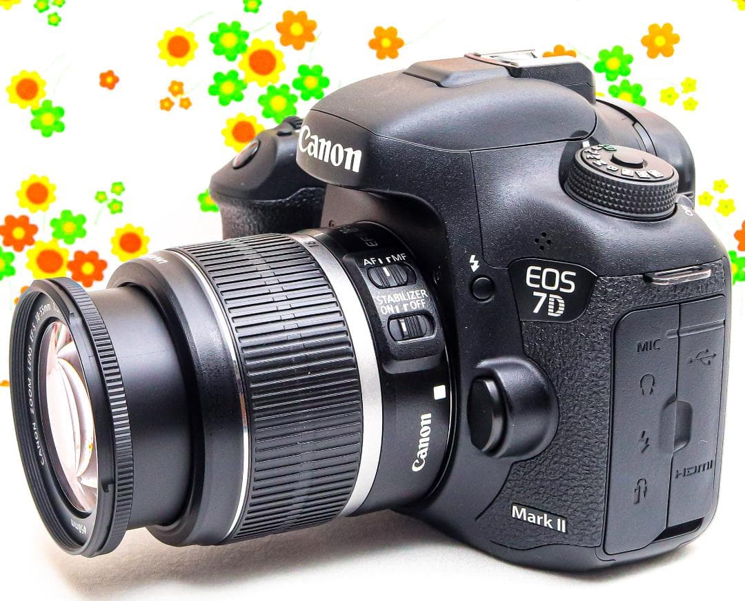 キャノン Canon EOS 7D Mark II☆スマホ転送☆ダブルレンズ