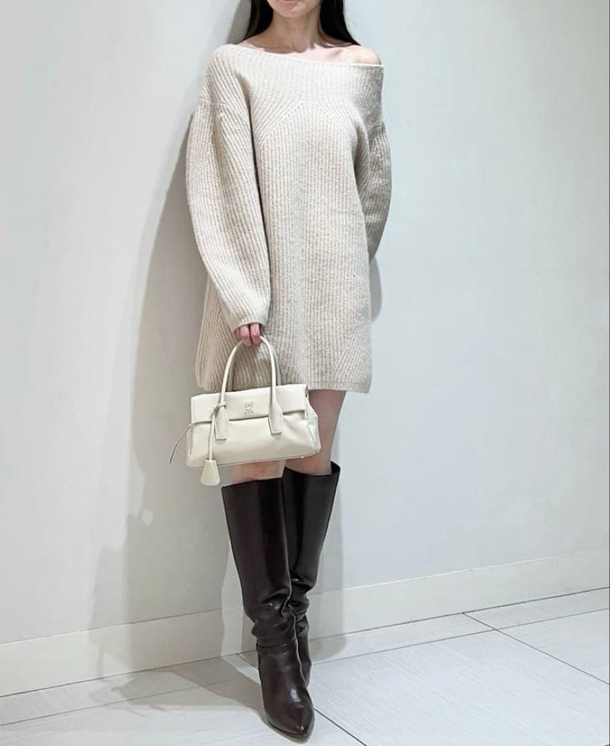 スナイデル ラクーンニットワンピース