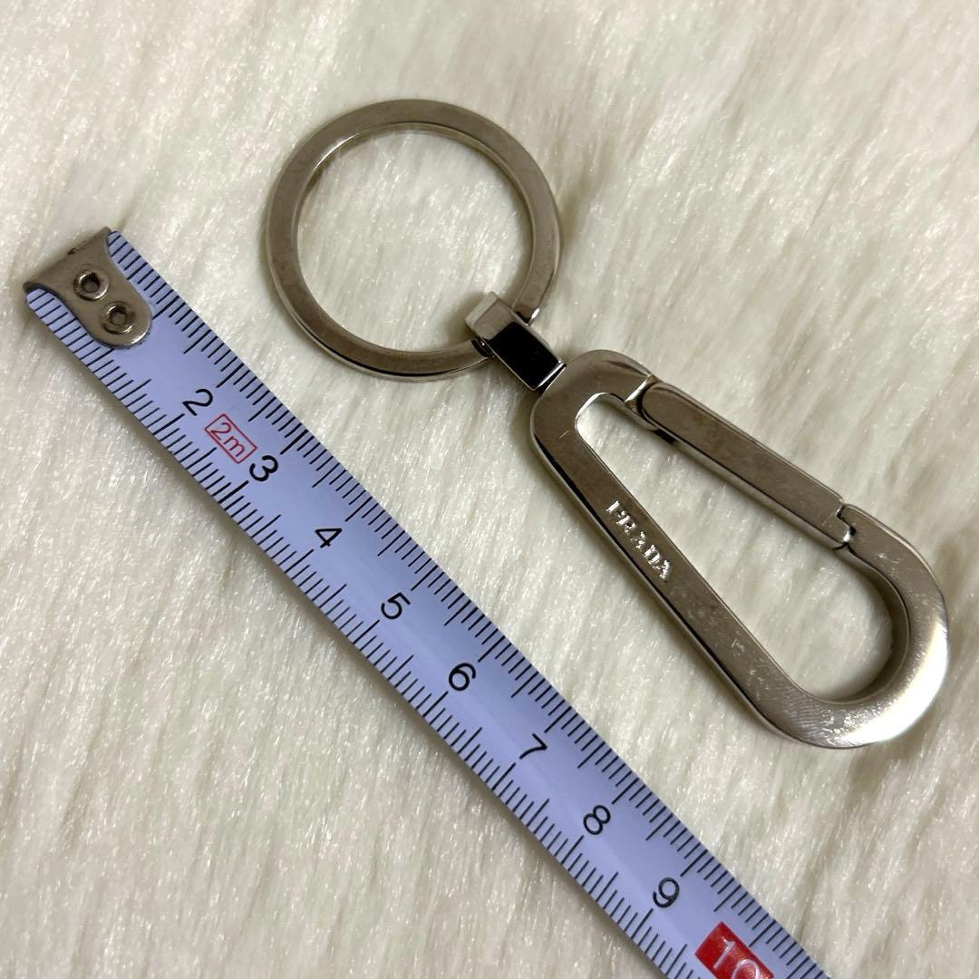 PRADA プラダ カラビナ キーリング シルバー