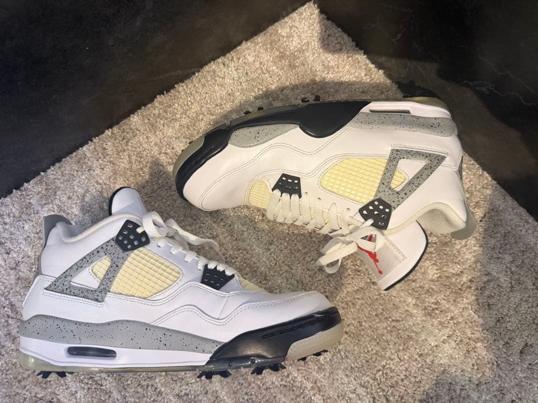 NIKE GOLF AIR JORDAN 4 WHITE CEMENT 最終値下