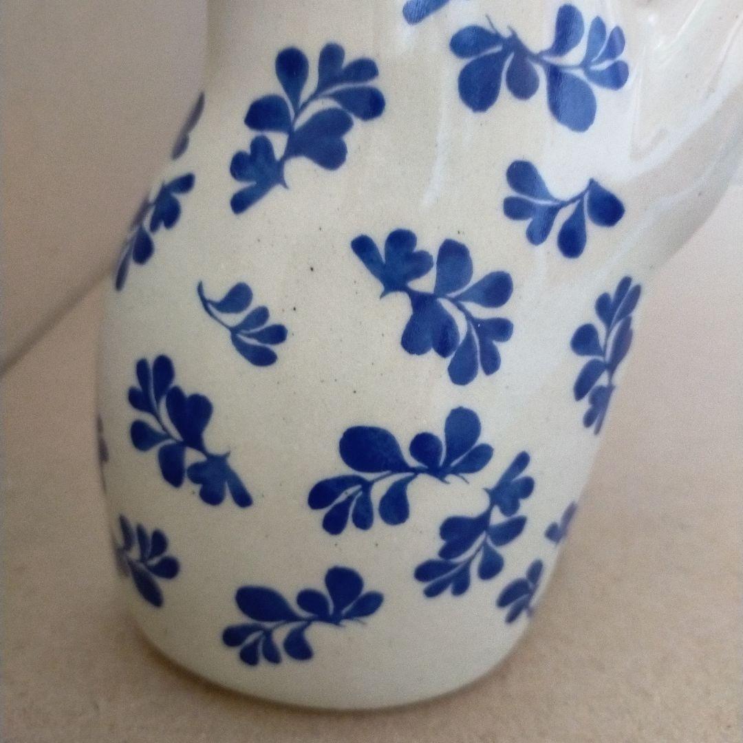 リサラーソン まねくねこ 大 ブルー 陶器 まねくねこのこ