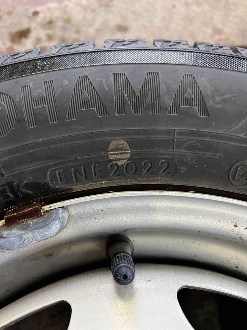 アイスガードiG60 155/70R13 22年製造 4本セット ホイール付き