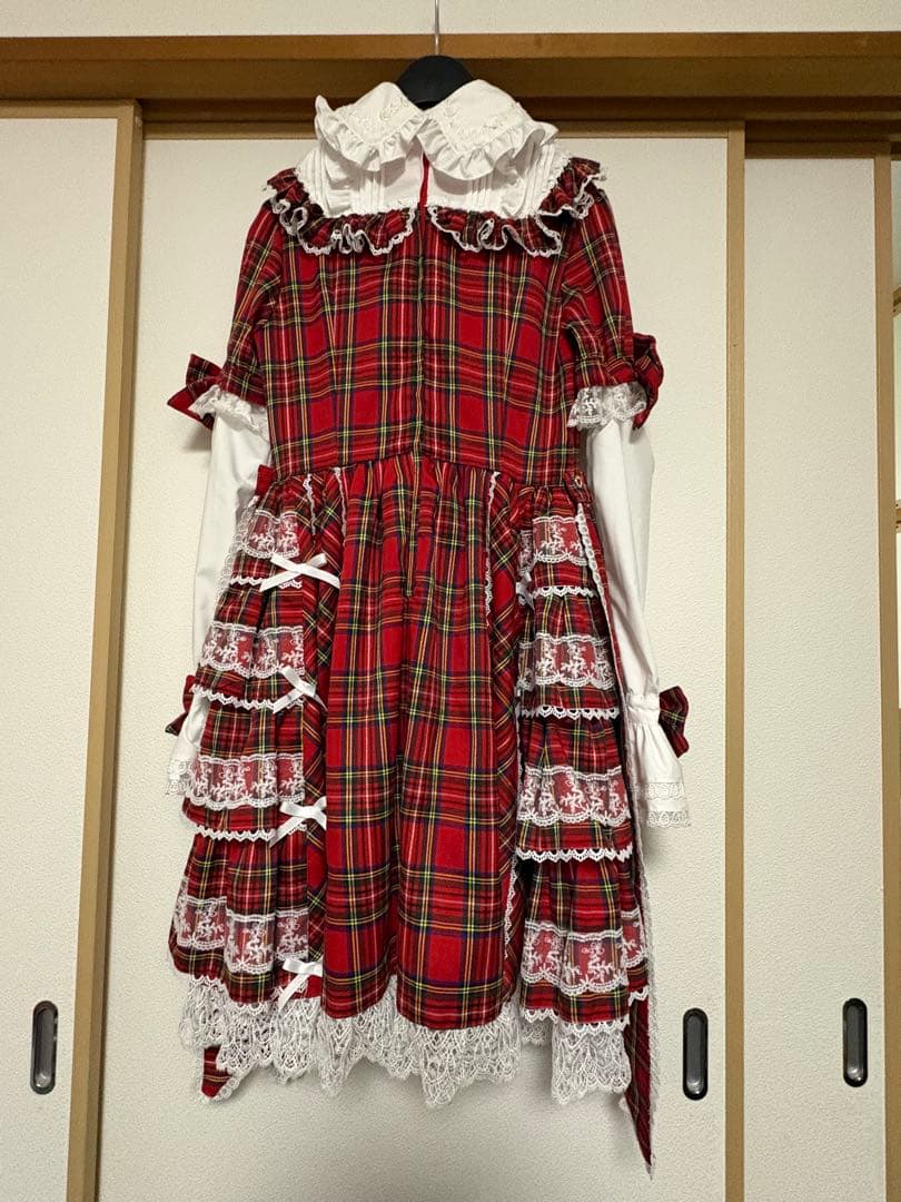 u*c様 アンドロミオ　チェックの豪華絢爛ヨークVictorianワンピ 18-