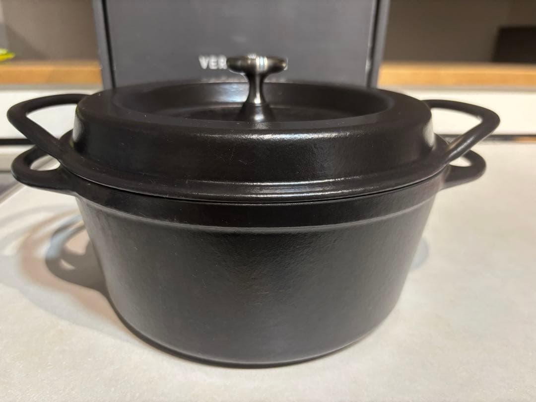 【中古】VERMICULAR オーブンポット 22cm ブラック