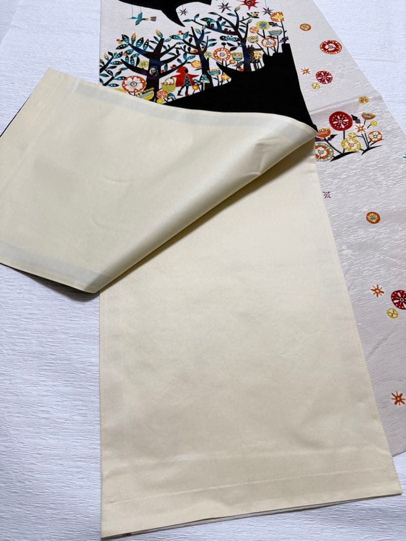 m-5 WAKKA ワッカ キャ～！ 赤ずきん 京袋帯 正絹 美品 wakka