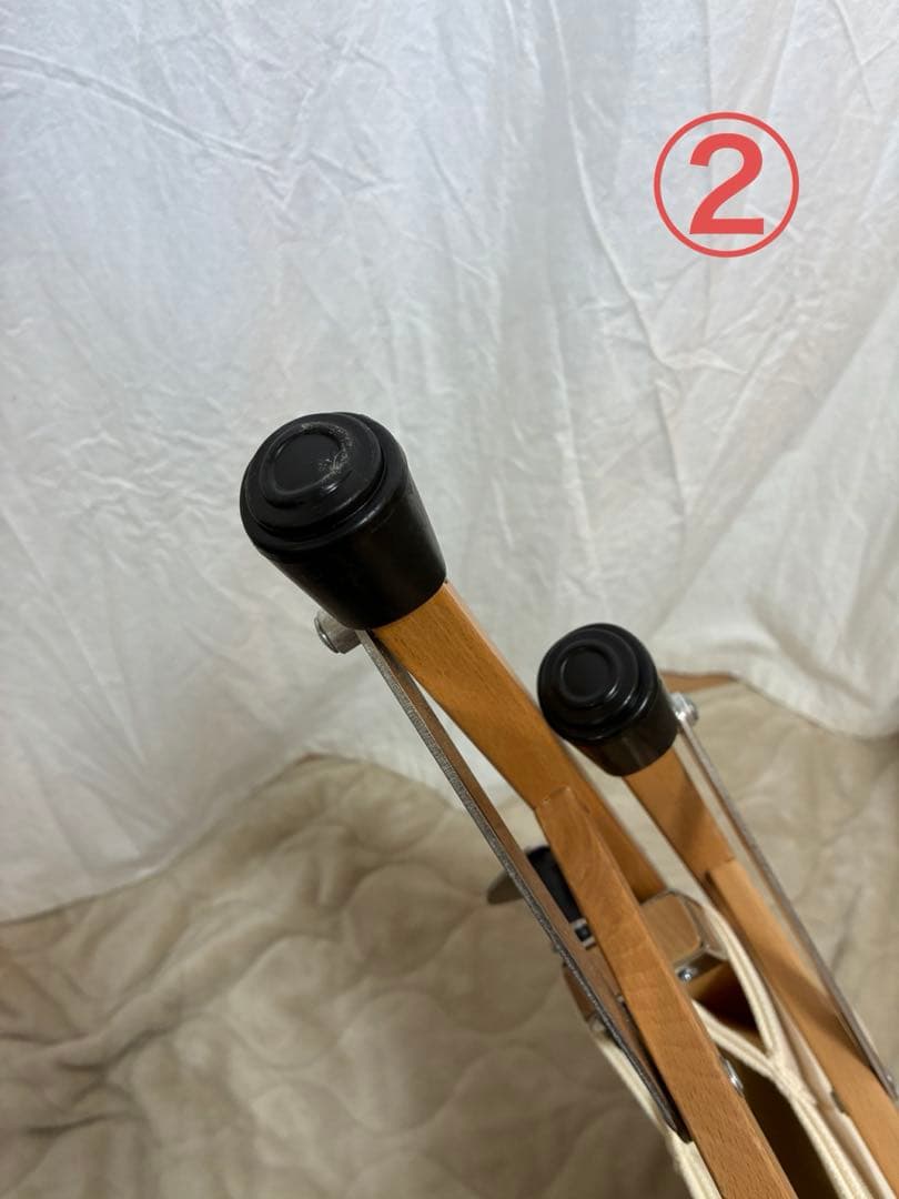 【2脚セット】Hilander(ハイランダー) ウッドフレームチェア コットン