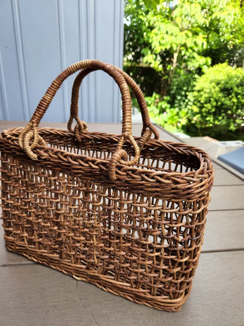 〈完売品〉あけびかご かごバッグ 透かし編み かごや