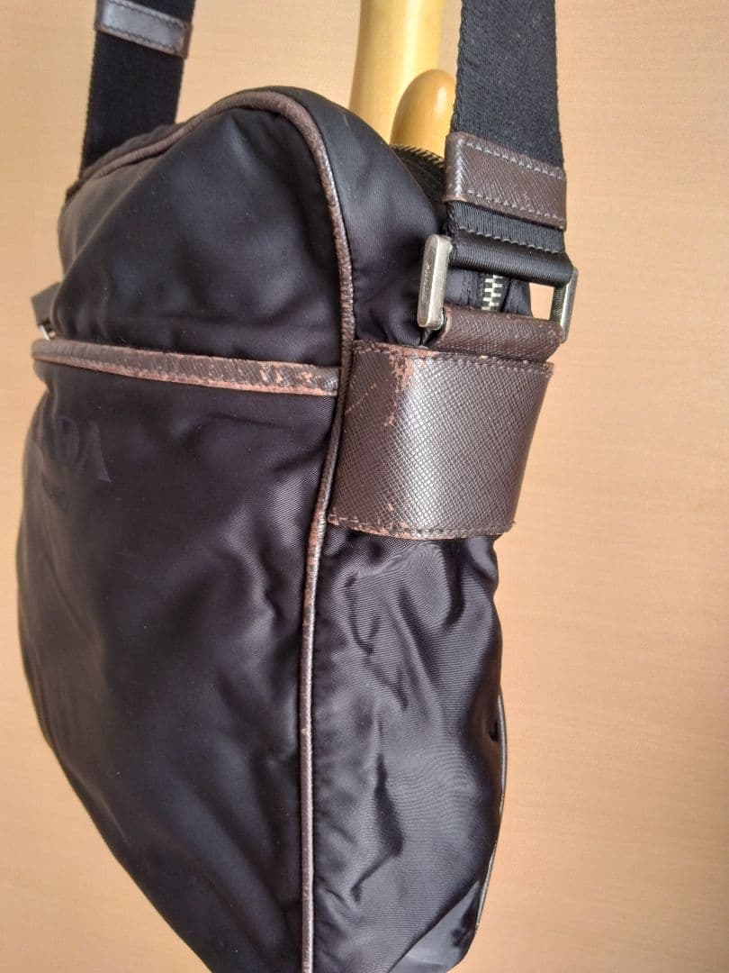 【希少色:ブラウン】PRADA プラダ ナイロン ショルダー バッグ