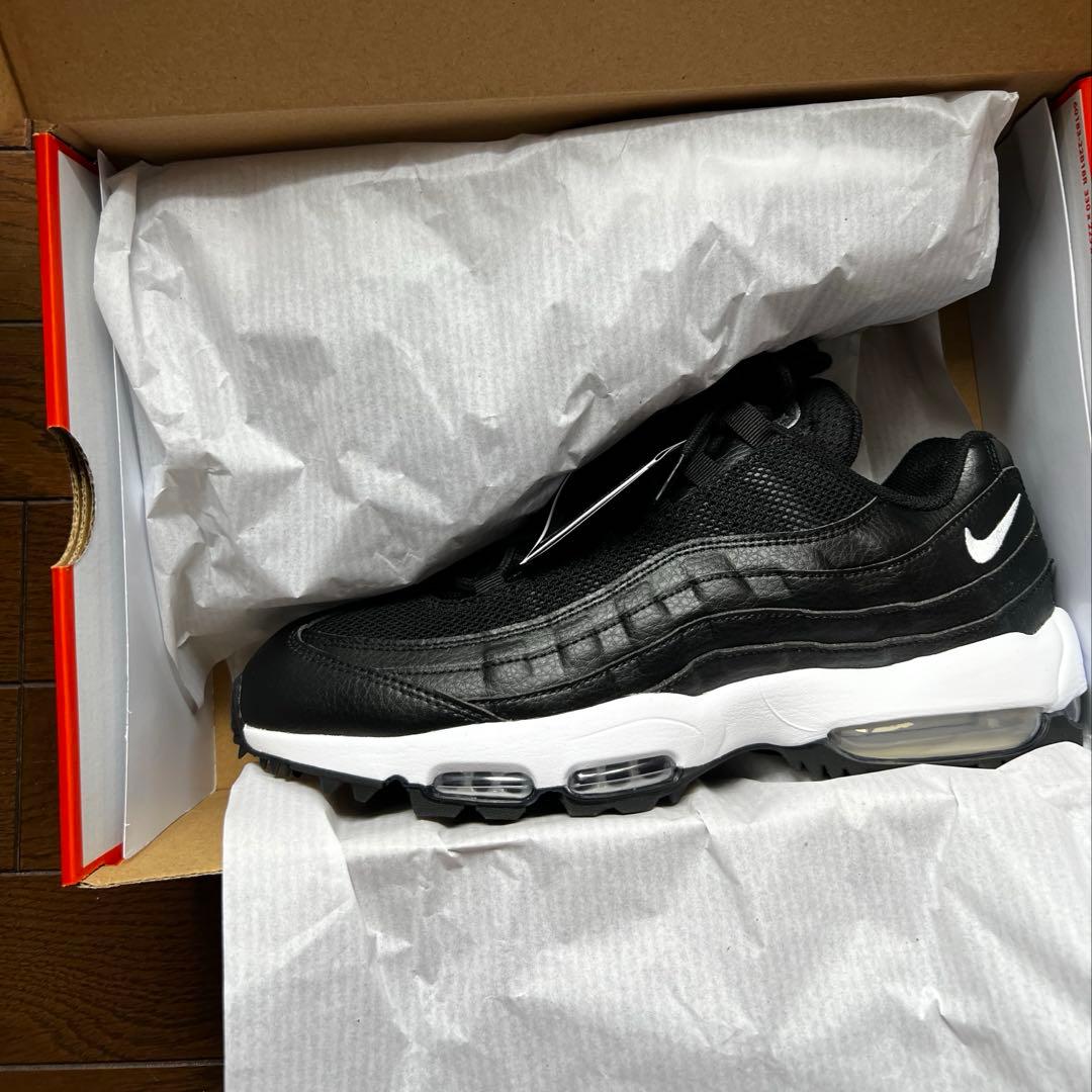 新品未使用　ナイキ　ゴルフシューズ　エアマックス95G ブラック　28.0cm