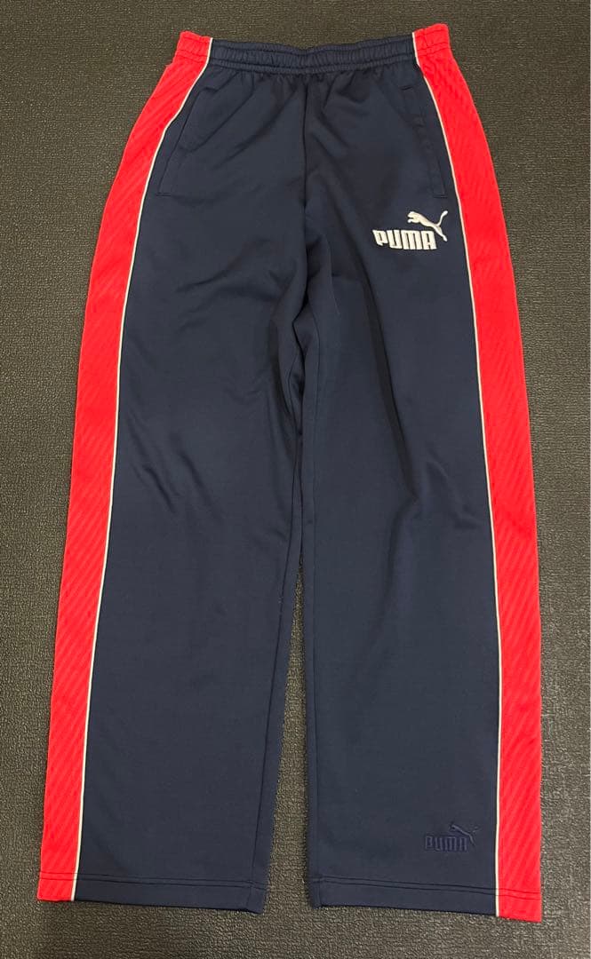 PUMA 日本製 サイドライン 刺繍ロゴ セットアップ ジャージ サイズ　M