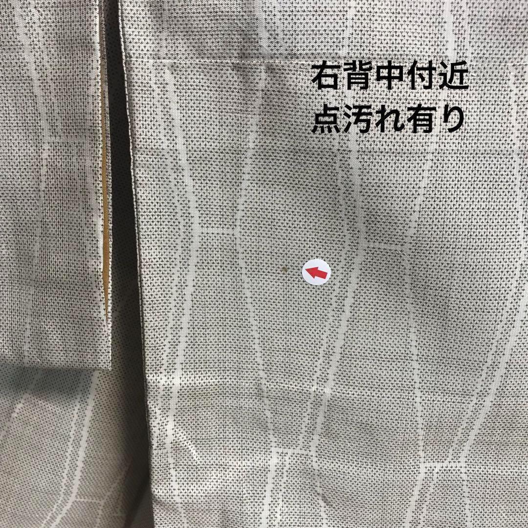 ZF-785 白大島紬 カタス式 正絹 袷 広衿 高級 上質 逸品