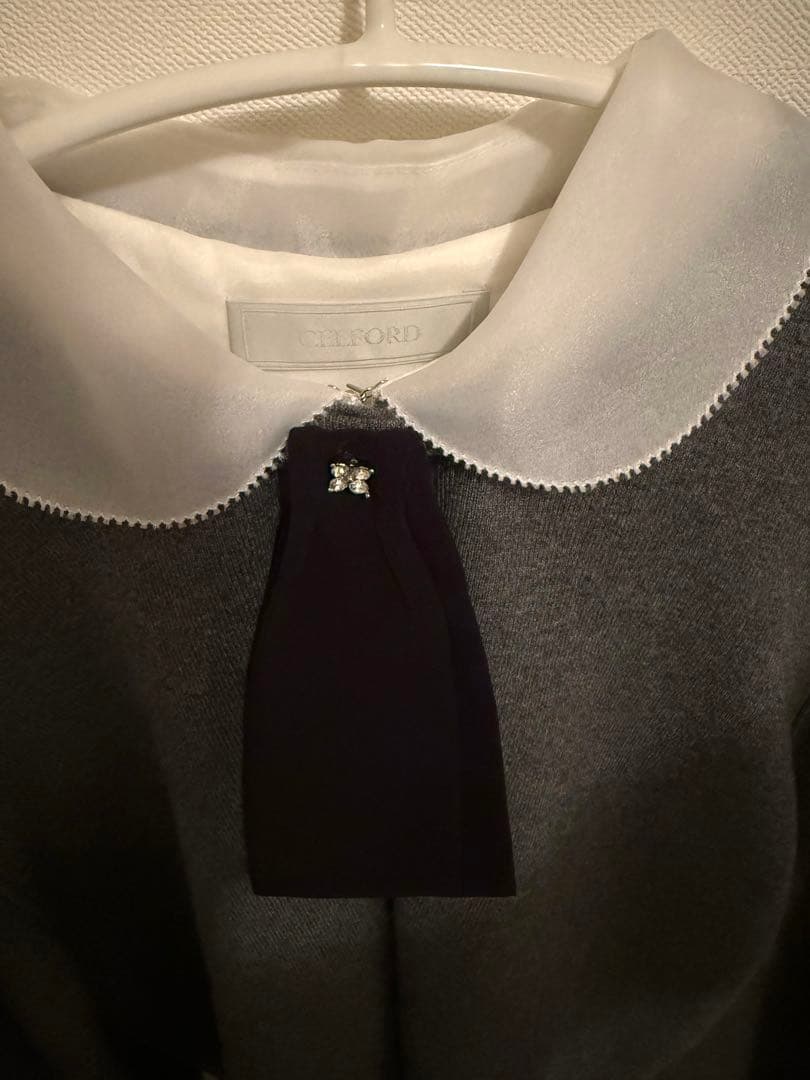 CELFORD デタッチャブル総針カーディガン 0サイズ グレー