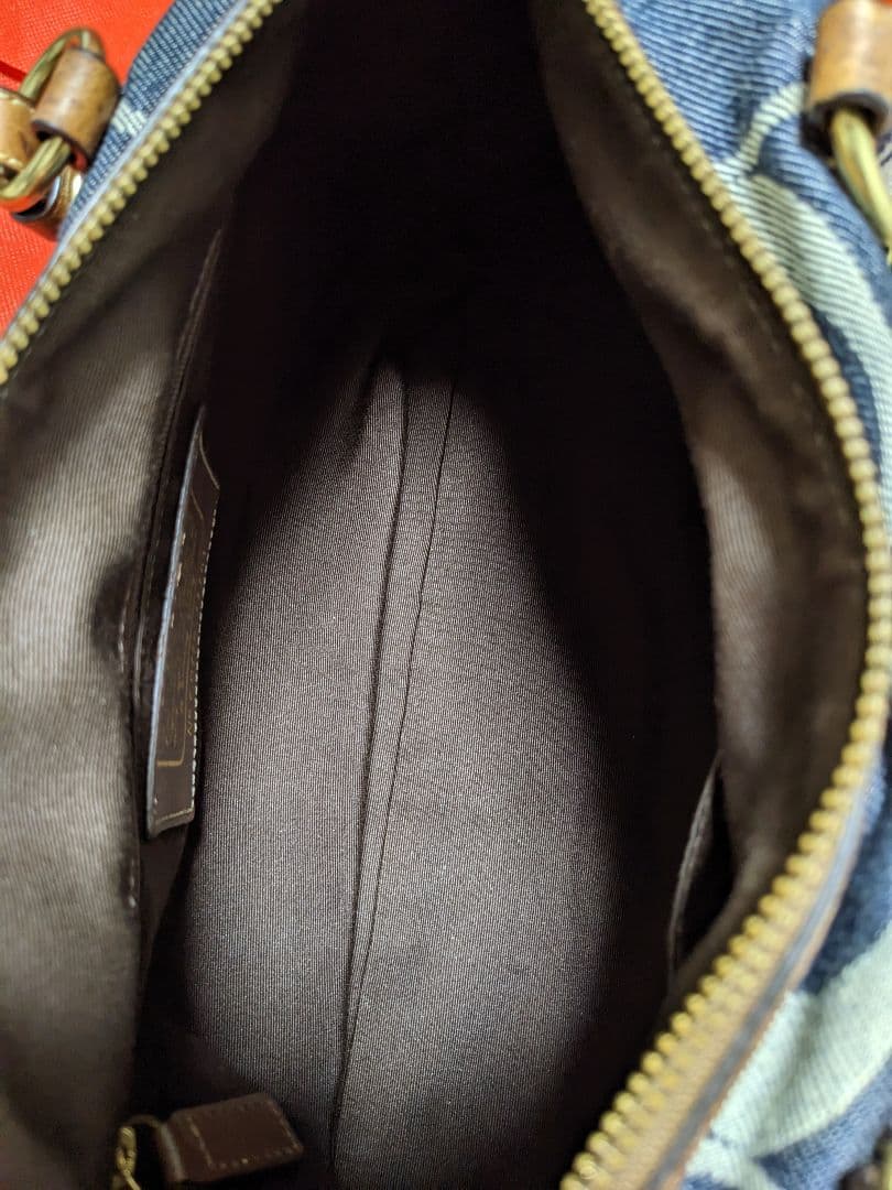 COACH コーチシグネチャー デニム ボストンバッグ ハンドバッグ y2k