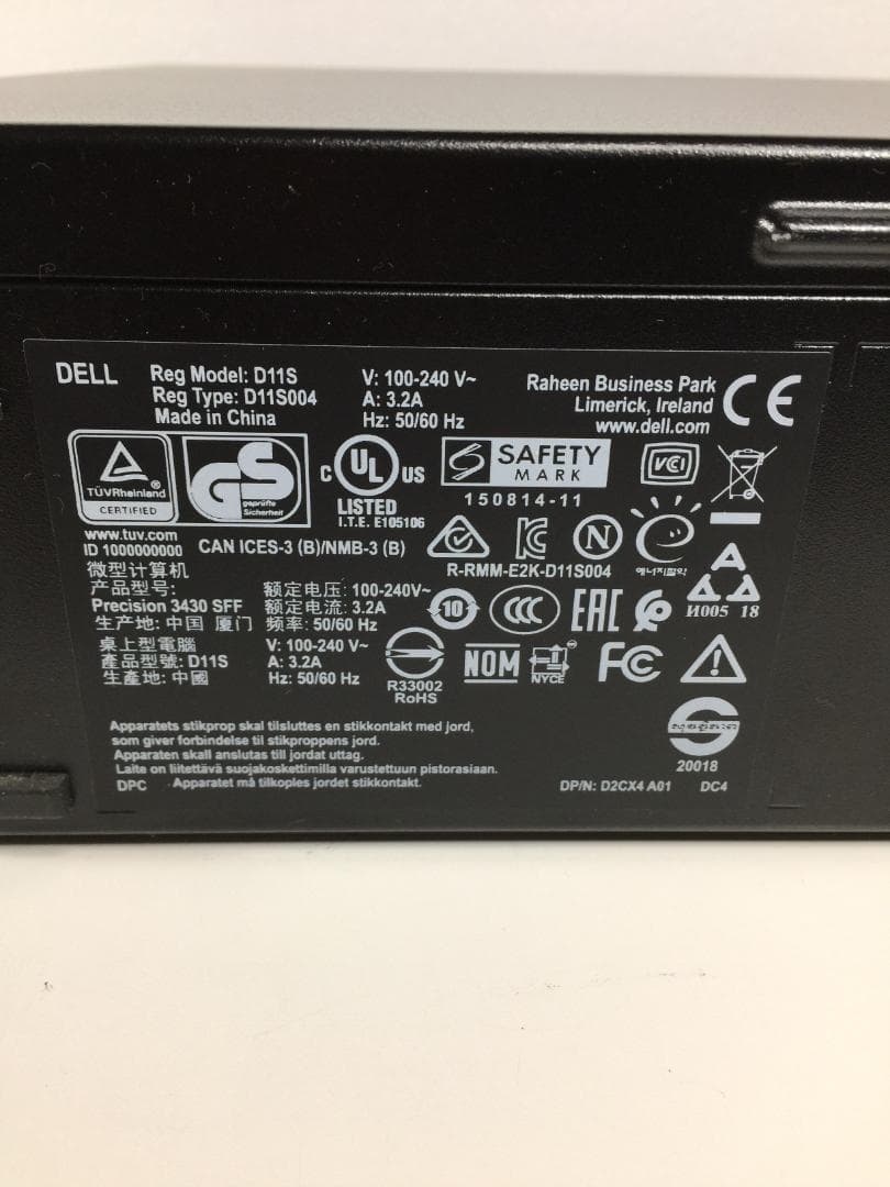 DELL Precision・ Core i5-8500/8GB/1256GB①