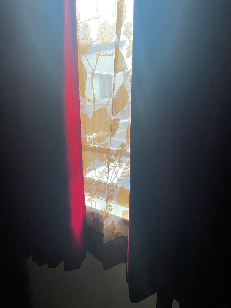 真紅オーダー遮光カーテン２セット