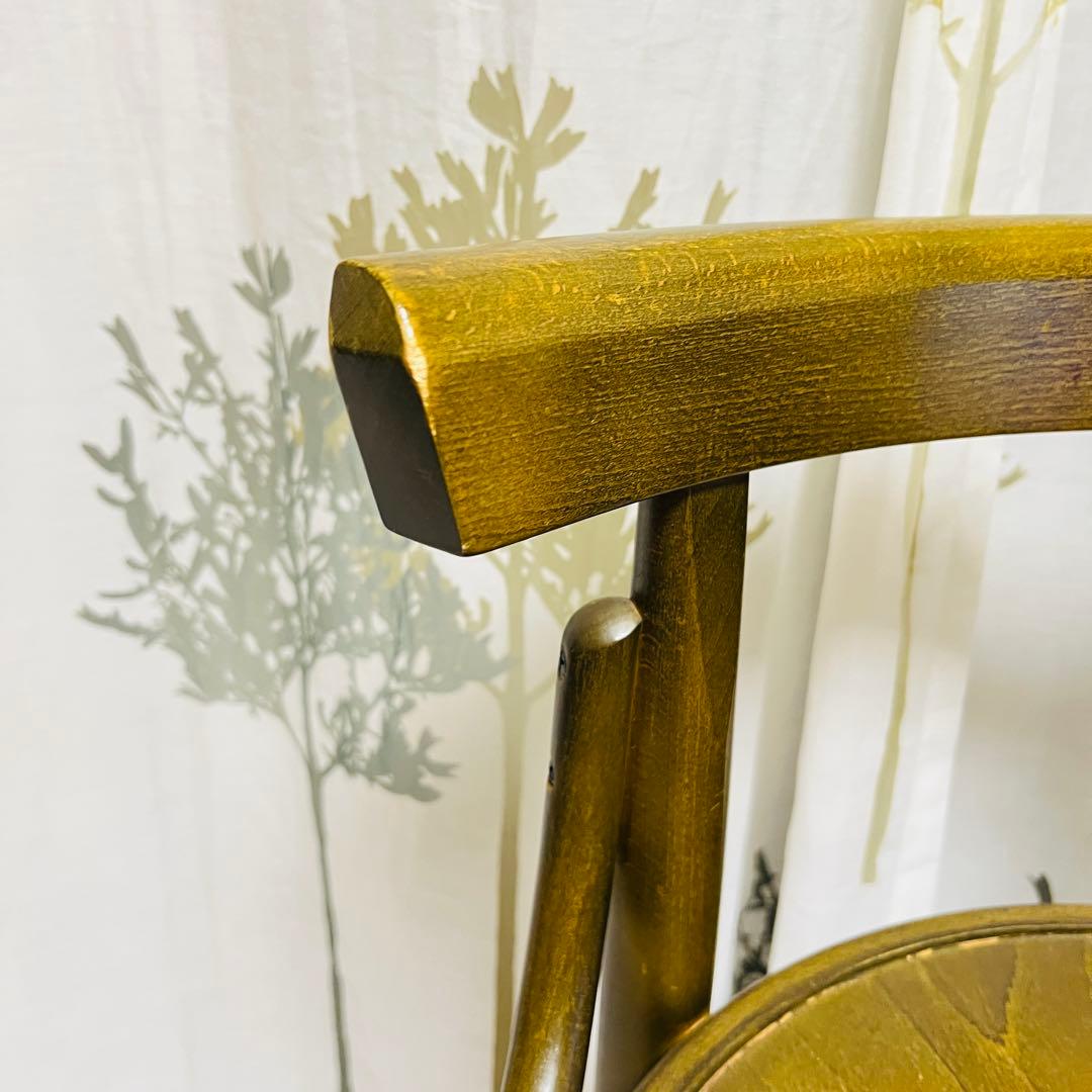 【秋田木工】　ベントウッドチェアー　曲木　ハイチェア