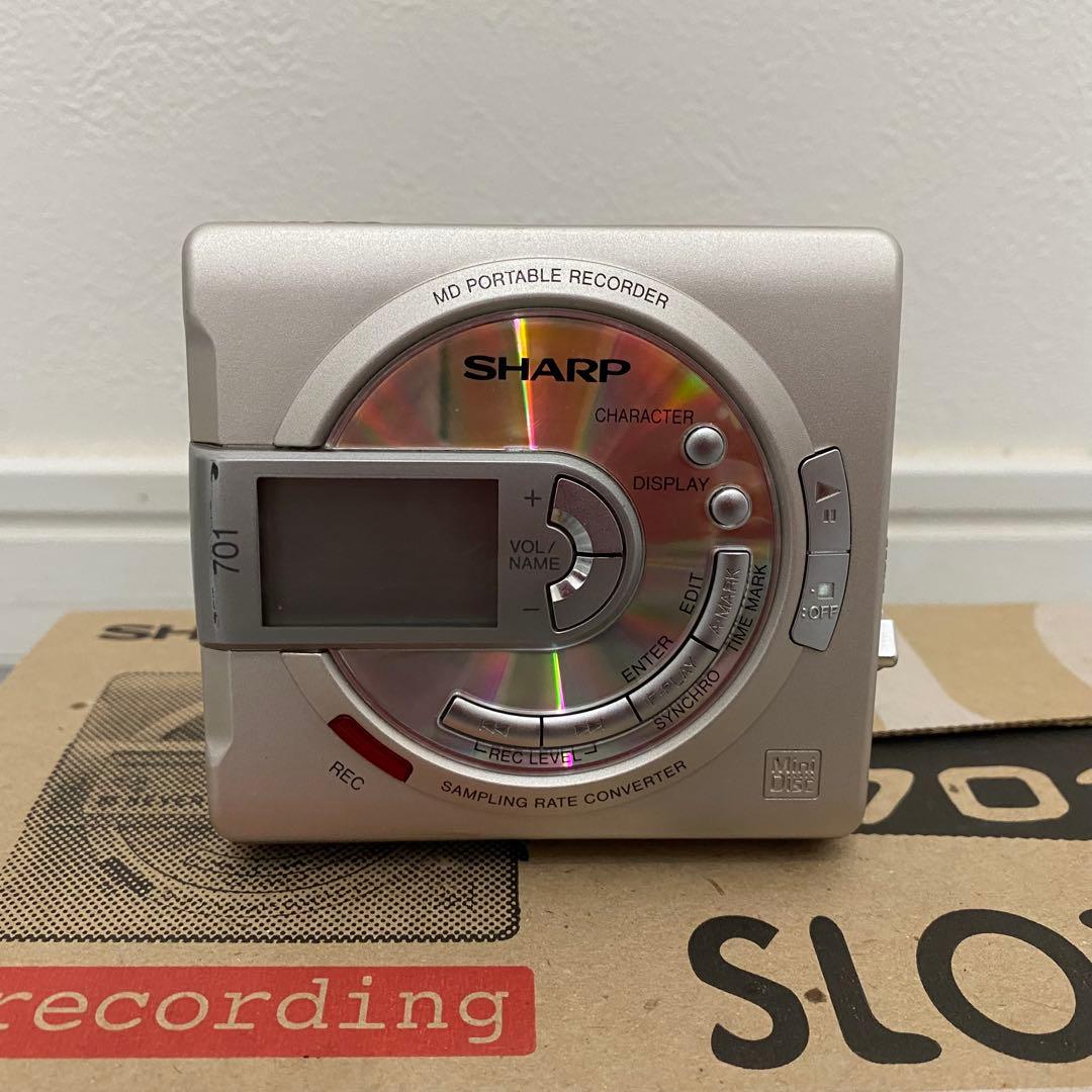 SHARP MDポータブルレコーダー MD-MS701