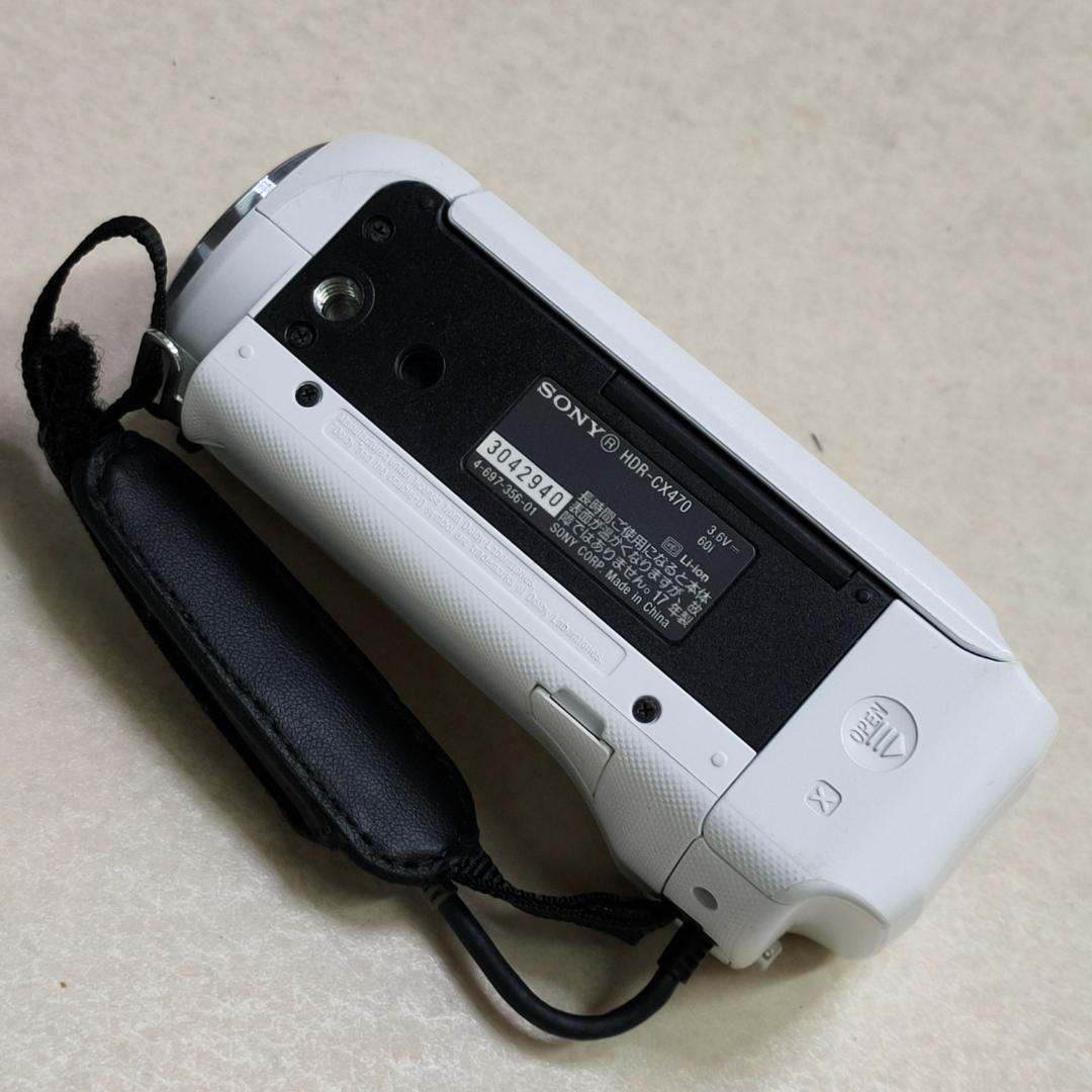 SONY ビデオカメラ Handycam HDR-CX470 グリップ付