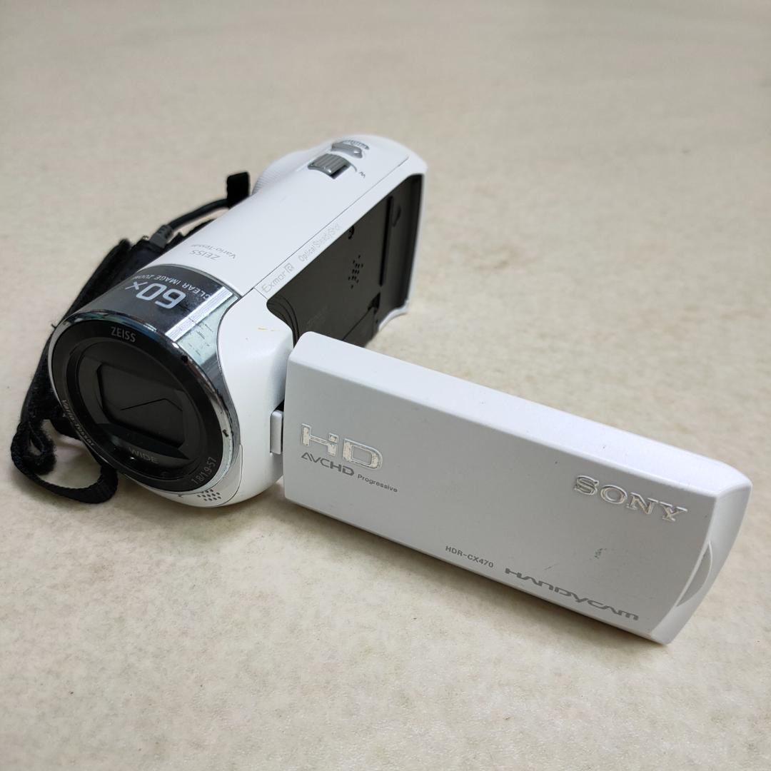 SONY ビデオカメラ Handycam HDR-CX470 グリップ付