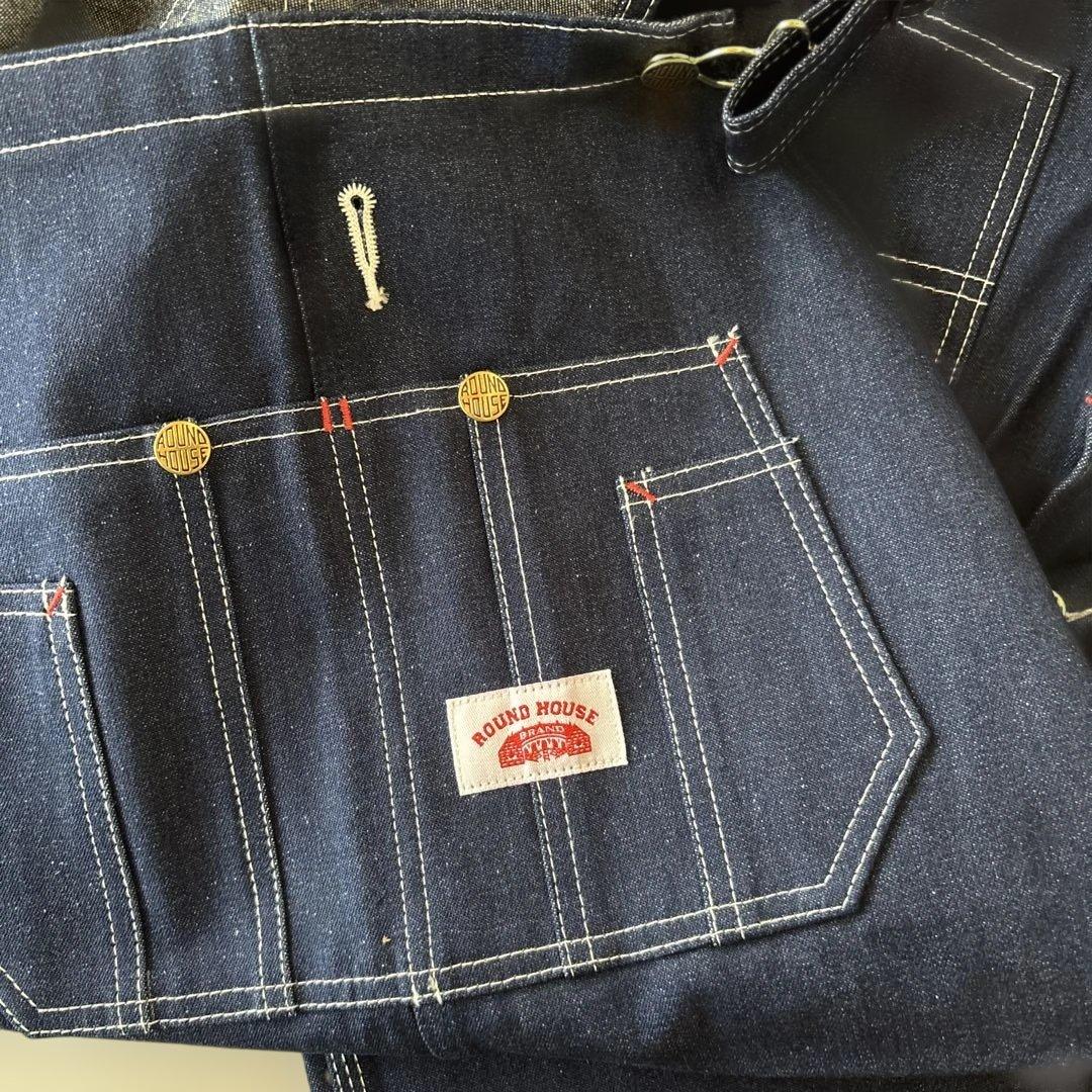 z655新品ラウンドハウス オーバーオール 46x32 大きいサイズ！