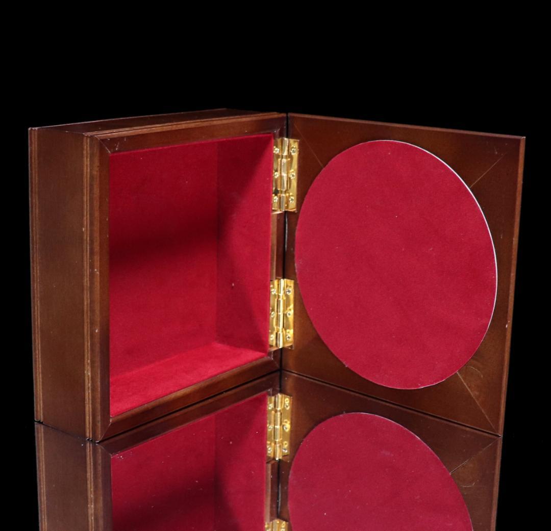 オールド・アイアンサイズ 軍船 ヴィンテージステンドグラス大型ジュエリーボックス