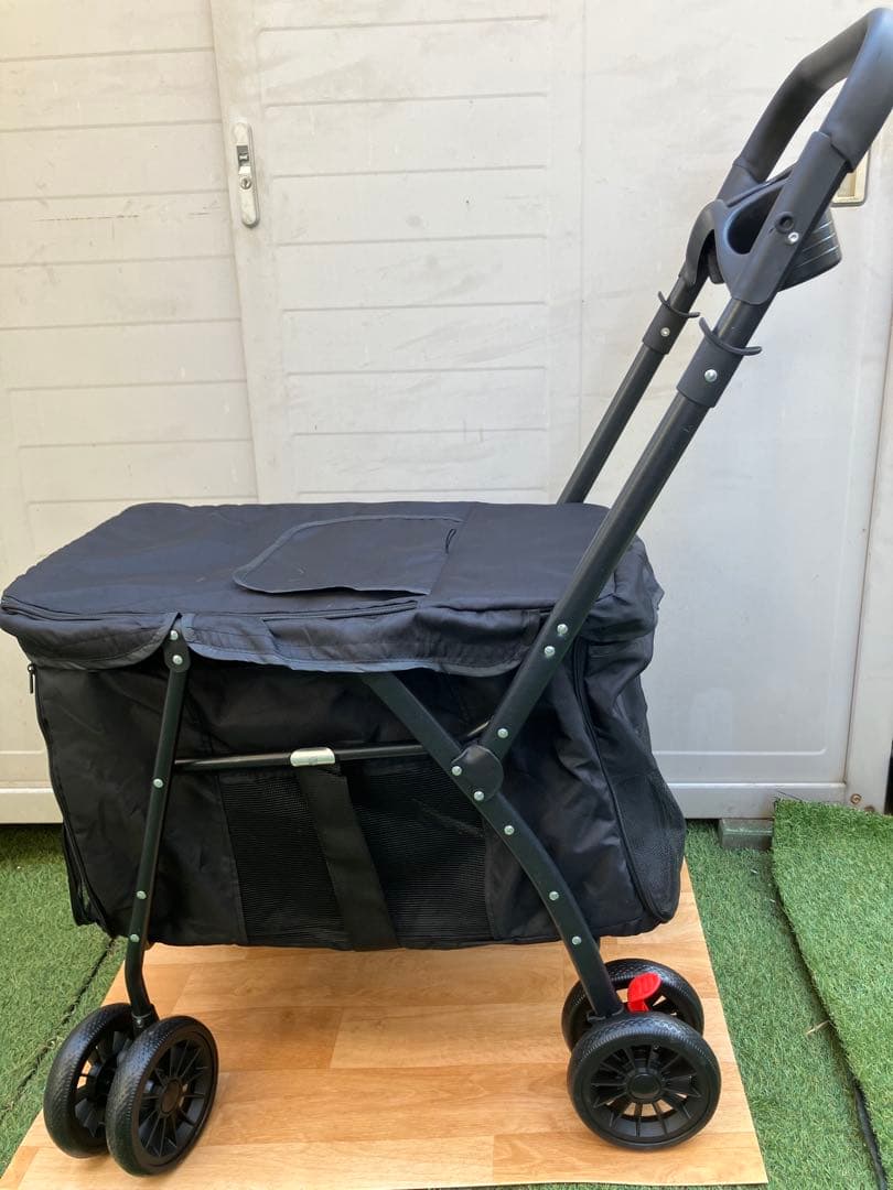 HeyDear ペットカート バギー 黒 中型犬や多頭飼い用