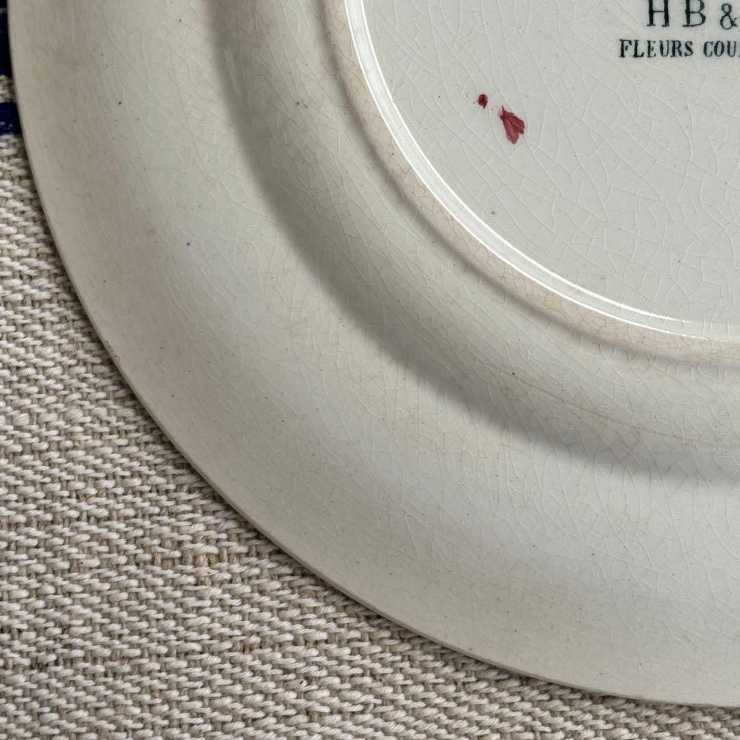 希少　フランスアンティーク　ジョワジールロワ　切り花　平皿