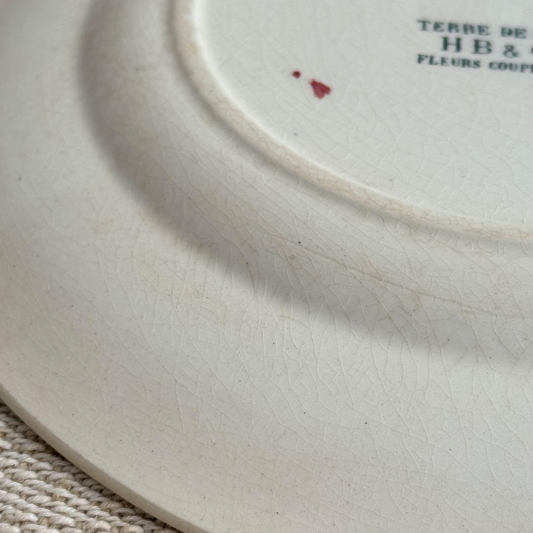 希少　フランスアンティーク　ジョワジールロワ　切り花　平皿