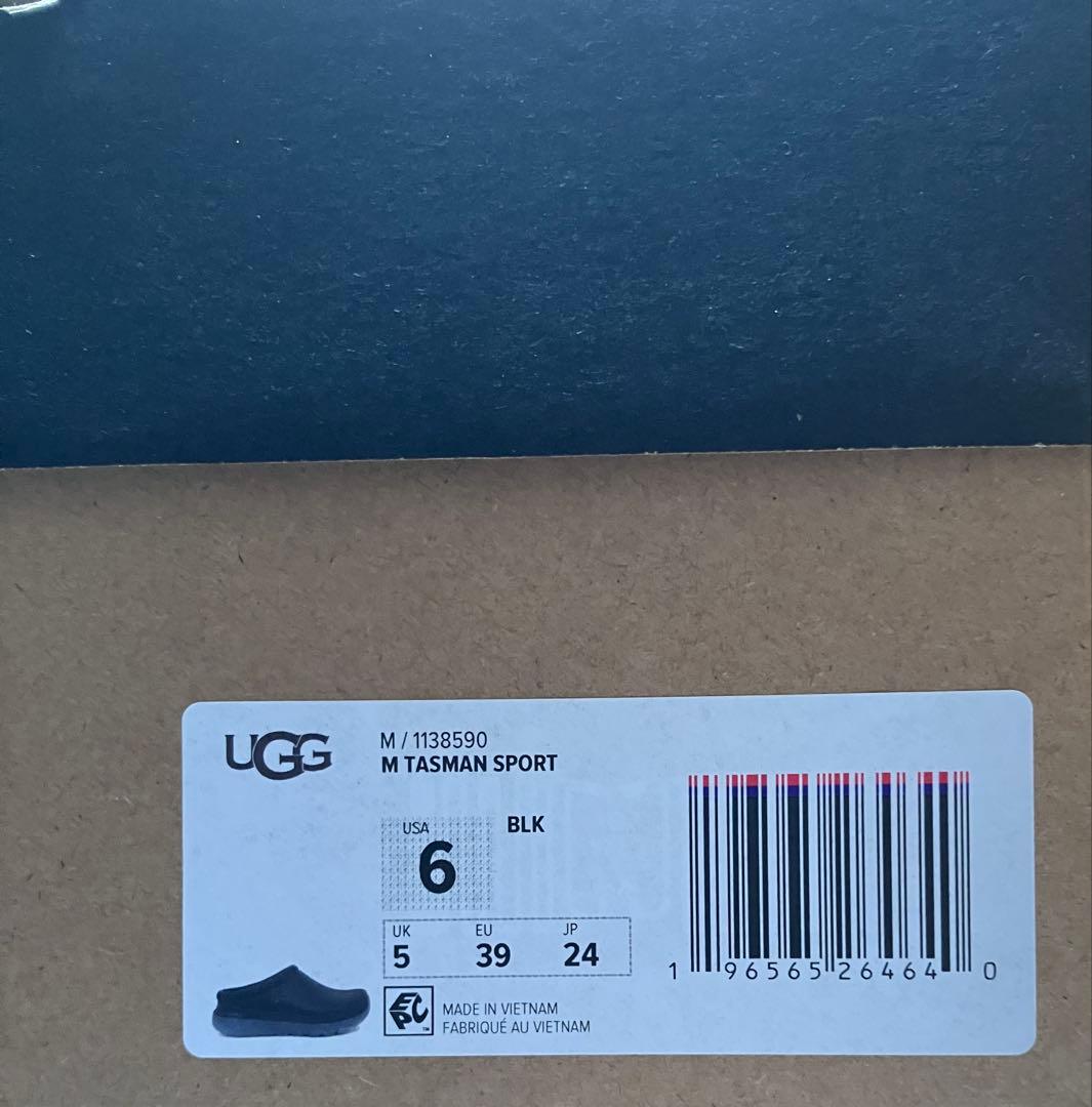 UGG TASMAN SPORT BLACK 厚底　サボ　スリッポン