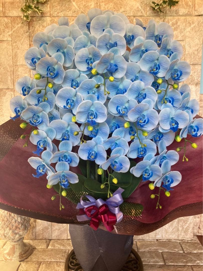 光触媒　人工観葉植物　ウォールグリーン　フェイクグリーン　リアル胡蝶蘭10本bl