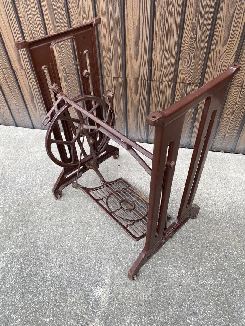 JANOME ジャノメ　足踏みミシン脚　レトロ　テーブル脚　アンティーク