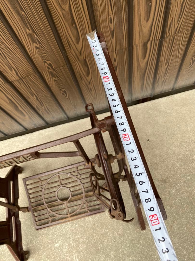 JANOME ジャノメ　足踏みミシン脚　レトロ　テーブル脚　アンティーク