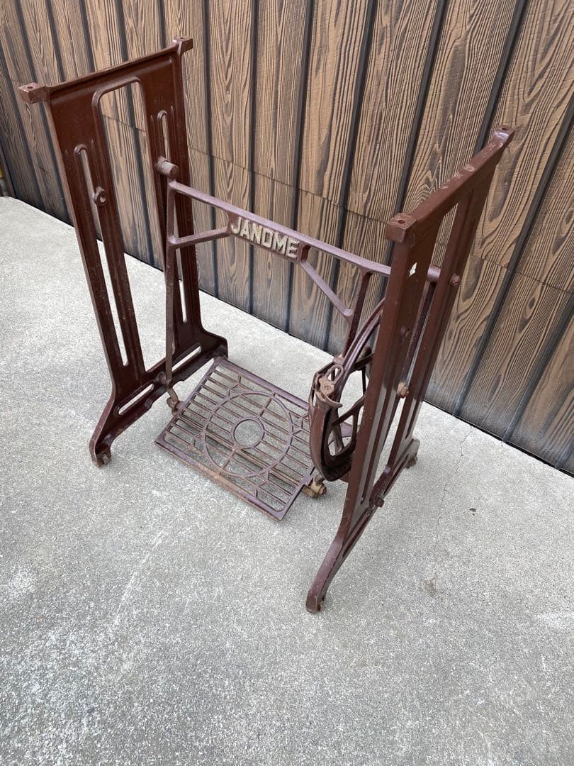 JANOME ジャノメ　足踏みミシン脚　レトロ　テーブル脚　アンティーク