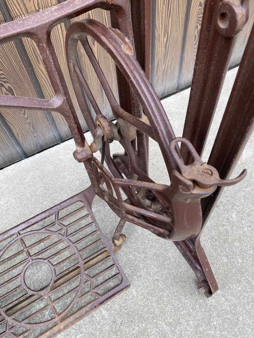 JANOME ジャノメ　足踏みミシン脚　レトロ　テーブル脚　アンティーク