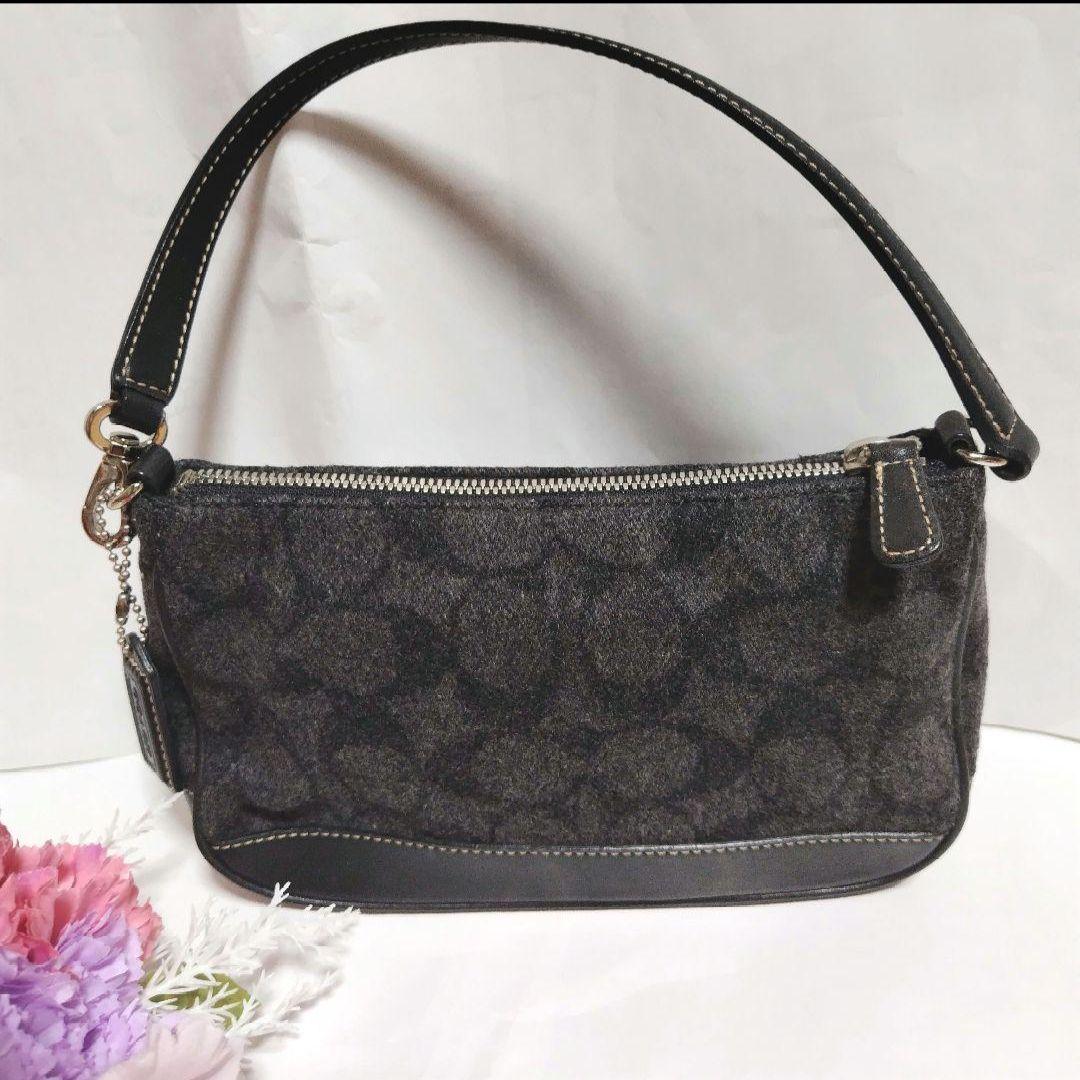 【限定セール！！】COACH アクセサリーポーチ シグネチャー ハンドバッグ