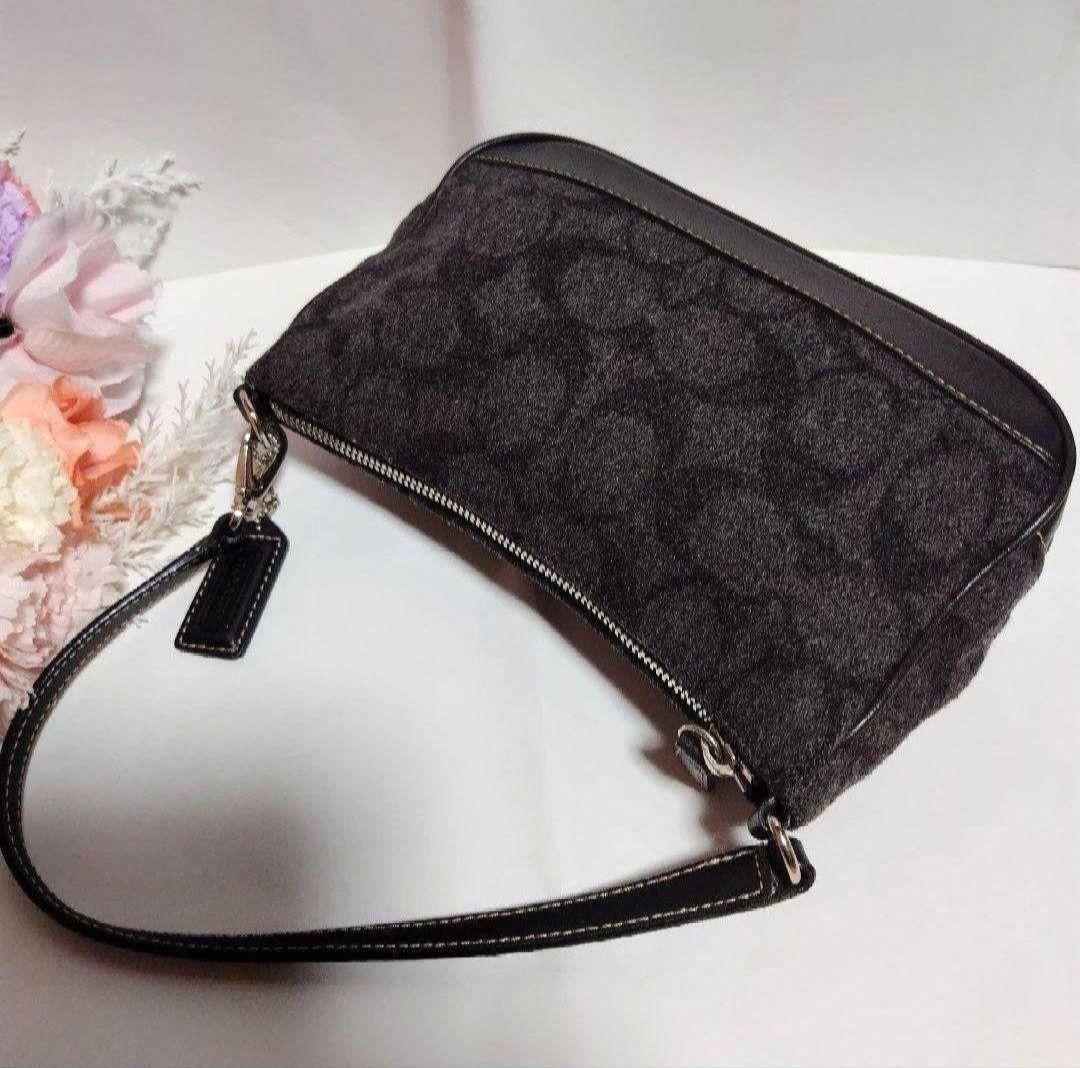 【限定セール！！】COACH アクセサリーポーチ シグネチャー ハンドバッグ