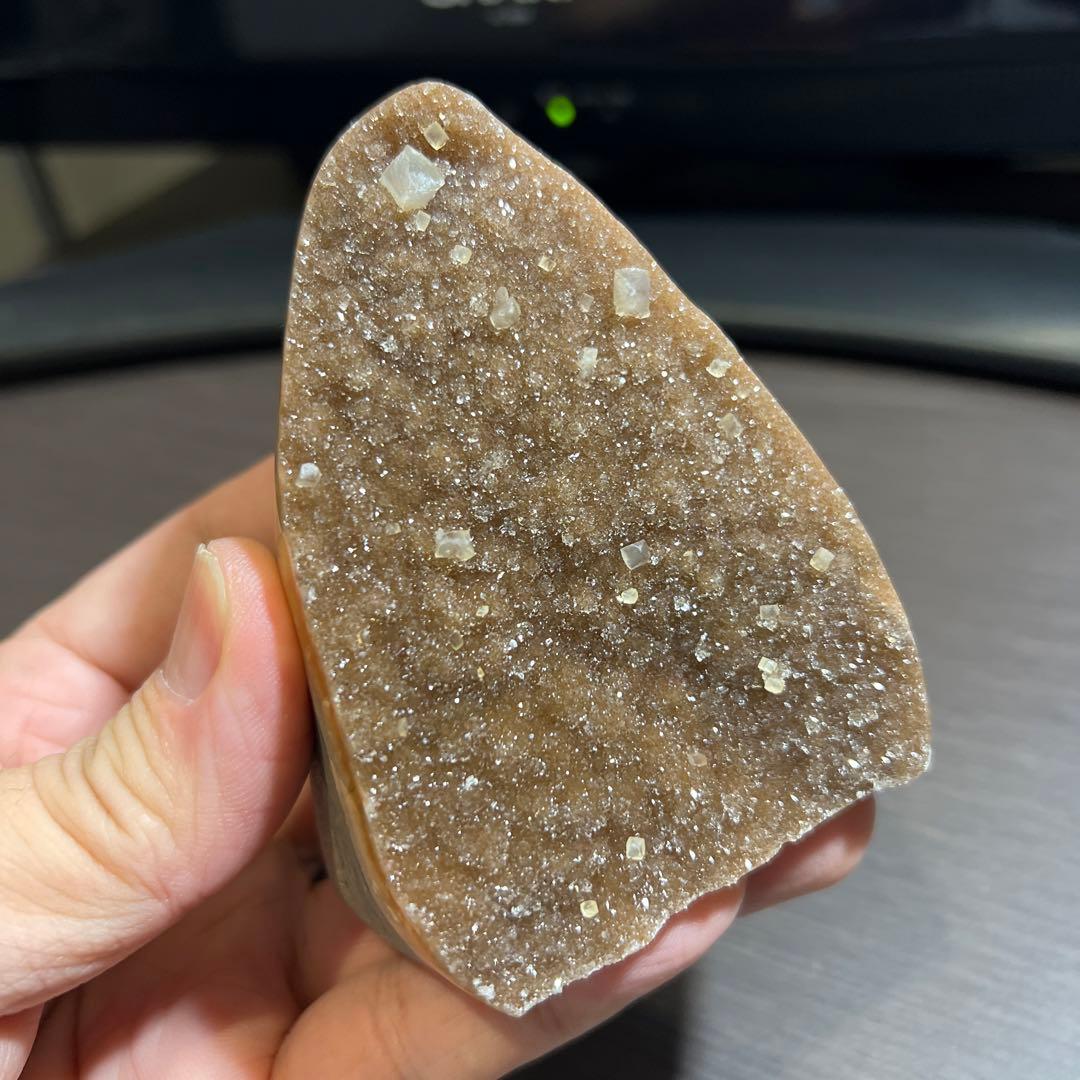 高品質 アメジストドームミニクラスター 希少色共生タイプ台座込み送料無料