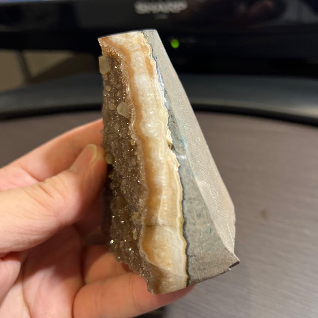 高品質 アメジストドームミニクラスター 希少色共生タイプ台座込み送料無料