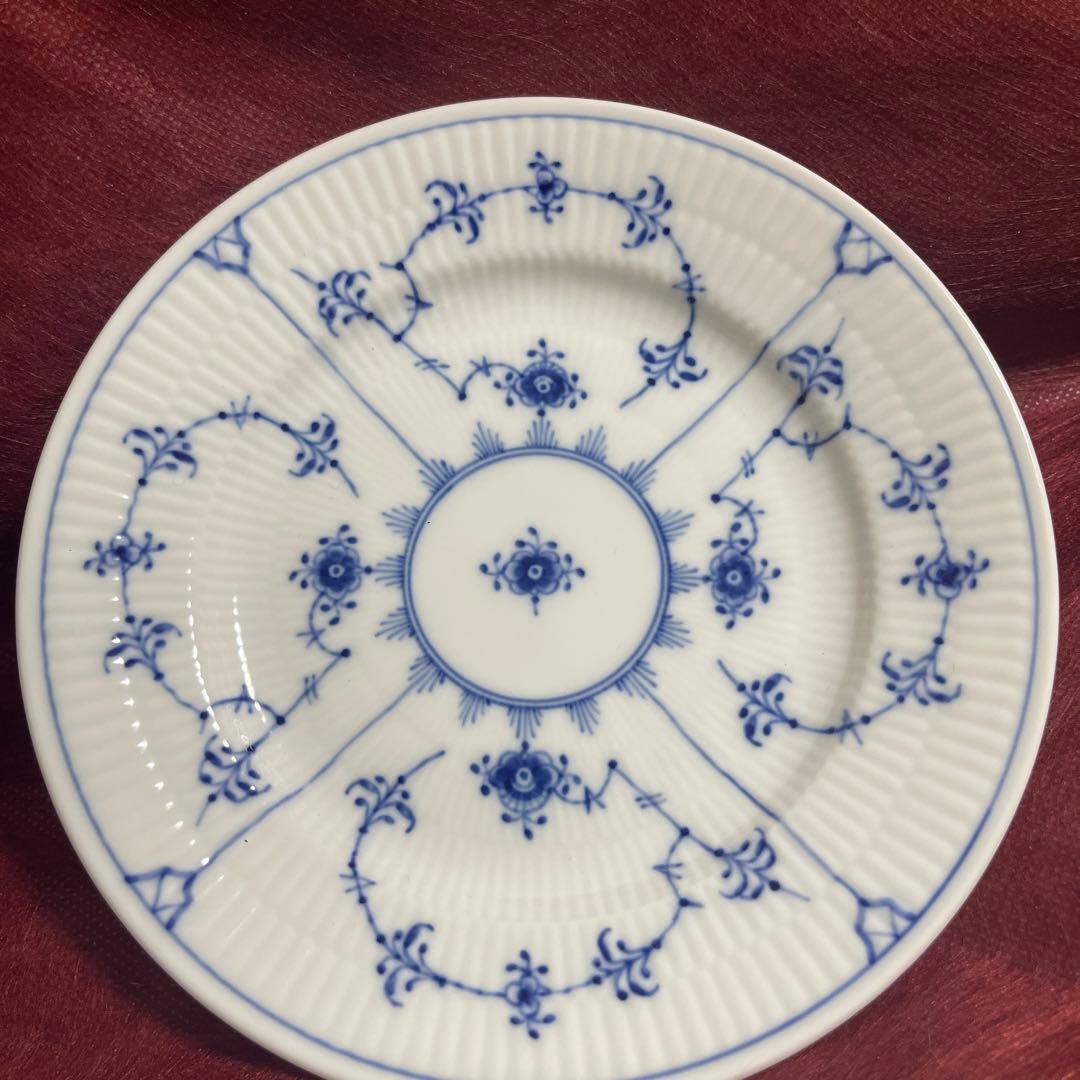 ロイヤルコペンハーゲン　ブルーフルーテッドプレインプレート 2枚