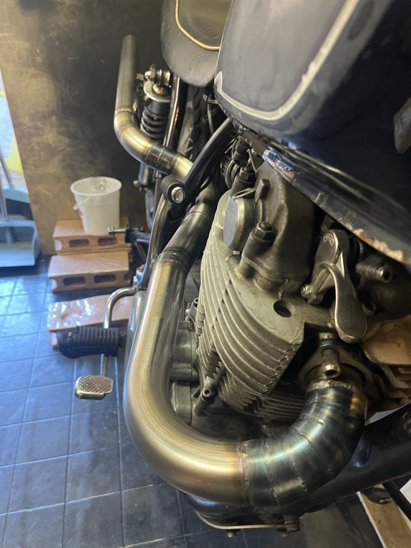 yoshihirosr400 sr500 アップ中通しマフラー　1jr