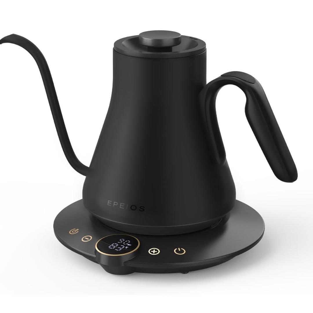 最新 Epeios（エペイオス）電気ケトル 0.9L｜1℃単位温度調整 ケトル