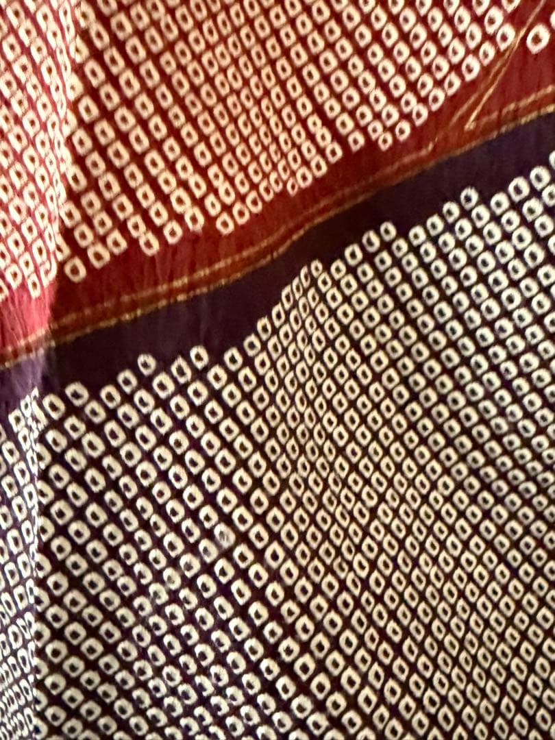 総絞り 訪問着 正絹 枝葉模様 幾何学文様 身丈155cm (新品未着用品)