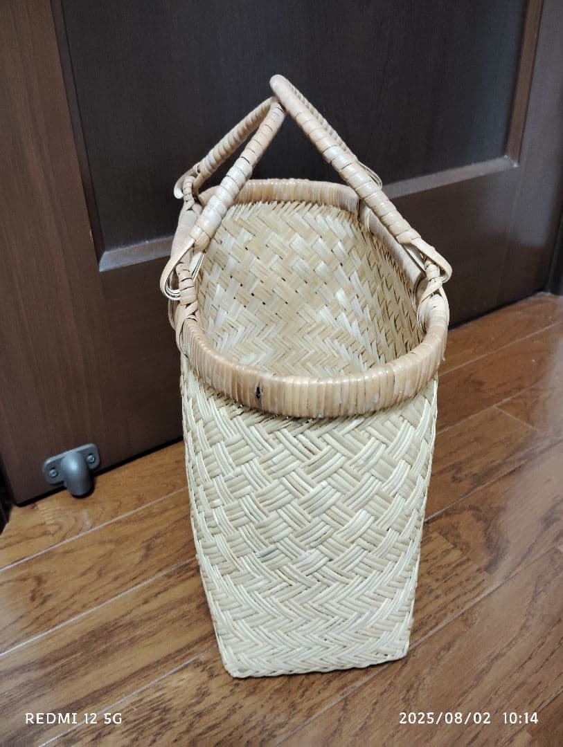 鳥越竹細工　スズタケ　カゴバッグ