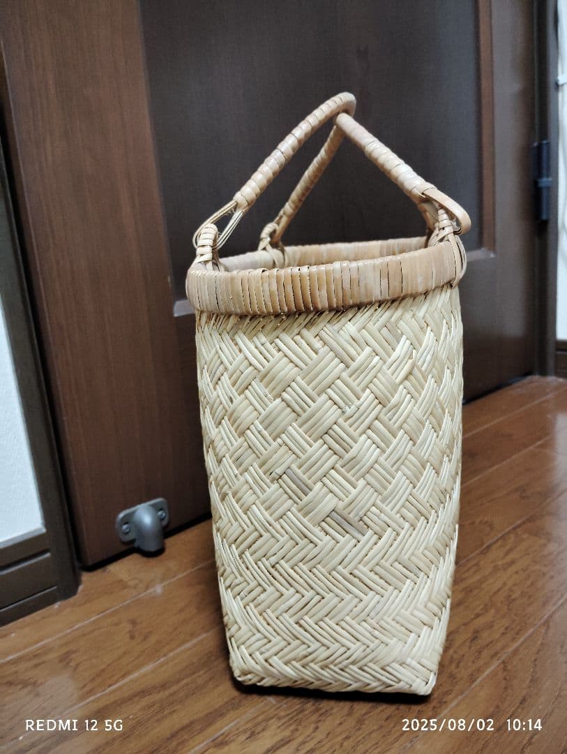 鳥越竹細工　スズタケ　カゴバッグ