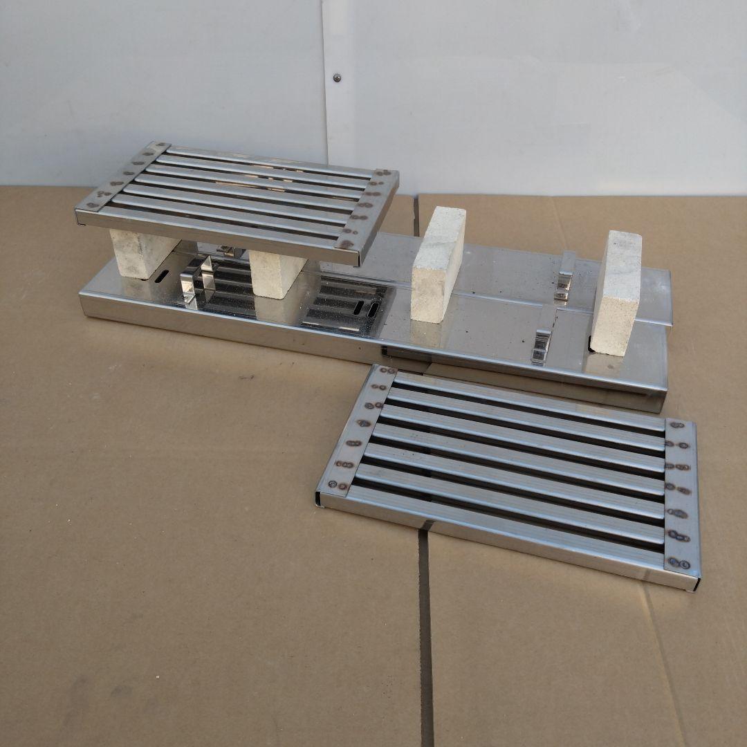 新品 耐火レンガコンロ 炭火用 5丁 幅640 奥行240 うなぎ 魚 焼鳥機